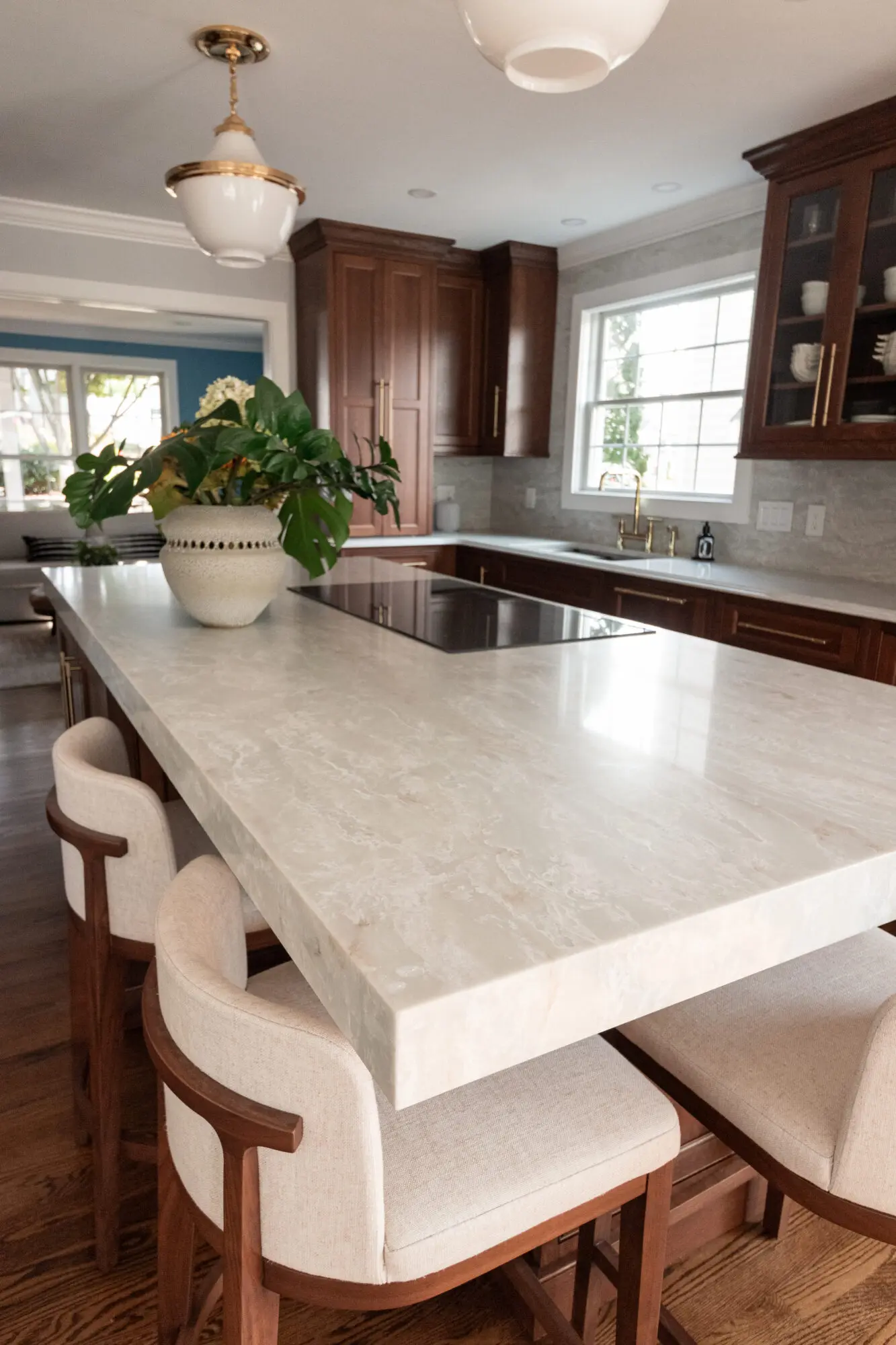 Quartz Island Countertop Kitchen